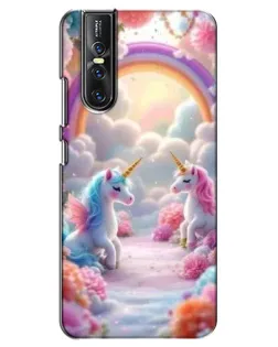 Чехол для Vivo V15 Pro с картинкой «Радуга и единороги» Чехол для Vivo V15 Pro с картинкой «Радуга и единороги»