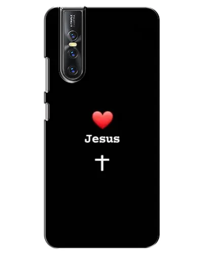 Чехол для Vivo V15 Pro с картинкой «Сердце - Jesus» Чехол для Vivo V15 Pro с картинкой «Сердце - Jesus»