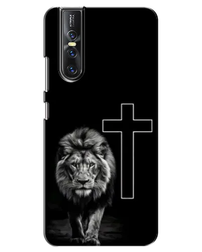 Чехол для Vivo V15 Pro с картинкой «Лев и Крест» Чехол для Vivo V15 Pro с картинкой «Лев и Крест»