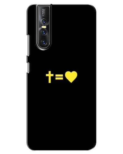 Чехол для Vivo V15 Pro с картинкой «Сердце и Крест» Чехол для Vivo V15 Pro с картинкой «Сердце и Крест»
