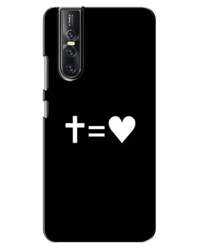 Чехол для Vivo V15 Pro с картинкой «Крест и Сердце» Чехол для Vivo V15 Pro с картинкой «Крест и Сердце»