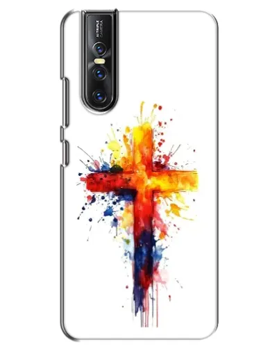 Чехол для Vivo V15 Pro с картинкой «Акварельный крест» Чехол для Vivo V15 Pro с картинкой «Акварельный крест»