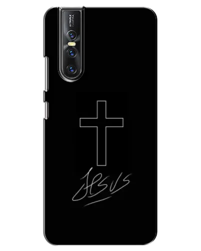 Чехол для Vivo V15 Pro с картинкой «Графический крест Jesus» Чехол для Vivo V15 Pro с картинкой «Графический крест Jesus»