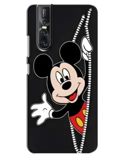 Чехол для Vivo V15 Pro с картинкой «Микки раздвигает стены»