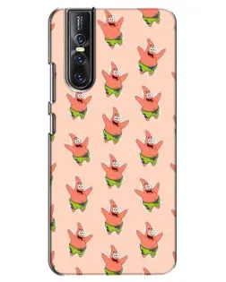 Чехол для Vivo V15 Pro с картинкой «Патрик Стар паттерн»