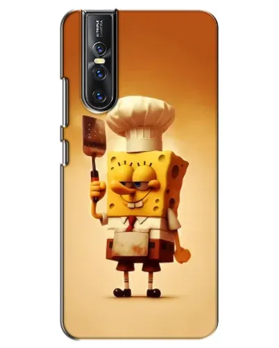 Чехол для Vivo V15 Pro с картинкой «Губка Боб повар»
