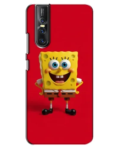 Чехол для Vivo V15 Pro с картинкой «Спанч Боб на красном»