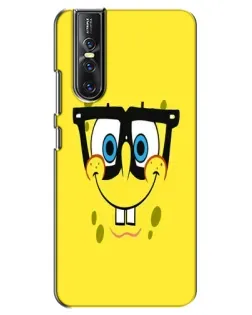 Чехол для Vivo V15 Pro с картинкой «Минималистичный Спанч Боб»