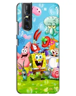 Чехол для Vivo V15 Pro с картинкой «Губка Боб и друзья»