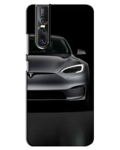 Чехол для Vivo V15 Pro с картинкой «Tesla Model S Look» Чехол для Vivo V15 Pro с картинкой «Tesla Model S Look»
