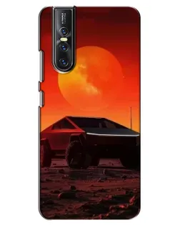 Чехол для Vivo V15 Pro с картинкой «Cybertruck на Марсе»