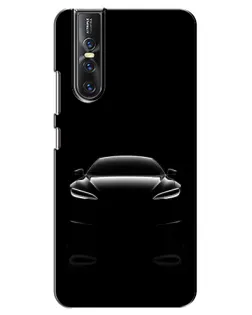 Чехол для Vivo V15 Pro с картинкой «Силуэт Tesla Night»