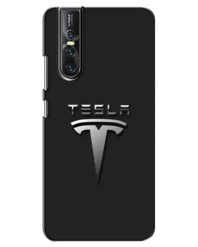 Чехол для Vivo V15 Pro с картинкой «Стальной логотип Tesla» Чехол для Vivo V15 Pro с картинкой «Стальной логотип Tesla»