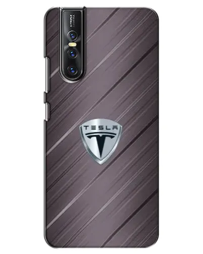 Чехол для Vivo V15 Pro с картинкой «Металлическая текстура Tesla» Чехол для Vivo V15 Pro с картинкой «Металлическая текстура Tesla»