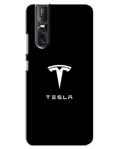Чехол для Vivo V15 Pro с картинкой «Tesla White Logo» Чехол для Vivo V15 Pro с картинкой «Tesla White Logo»