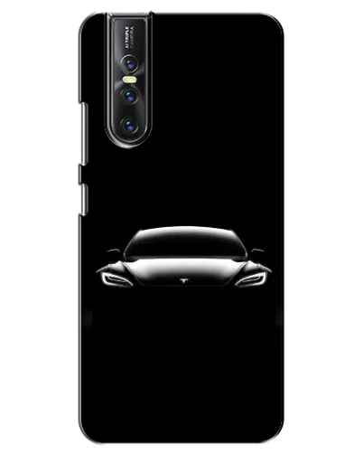 Чехол для Vivo V15 Pro с картинкой «Фары Tesla Night» Чехол для Vivo V15 Pro с картинкой «Фары Tesla Night»