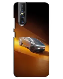 Чехол для Vivo V15 Pro с картинкой «Cybertruck в пустыне»