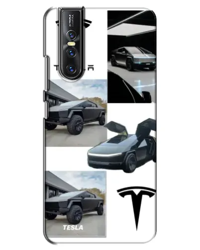 Чехол для Vivo V15 Pro с картинкой «Коллаж Cybertruck Tesla» Чехол для Vivo V15 Pro с картинкой «Коллаж Cybertruck Tesla»
