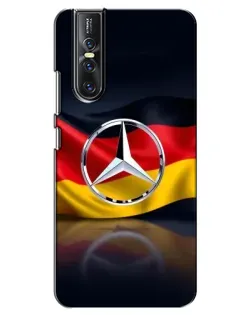 Чехол для Vivo V15 Pro с картинкой «Mercedes — флаг Германии»