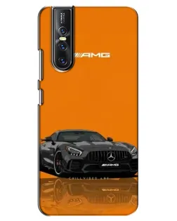 Чехол для Vivo V15 Pro с картинкой «Оранжевый Mercedes AMG»