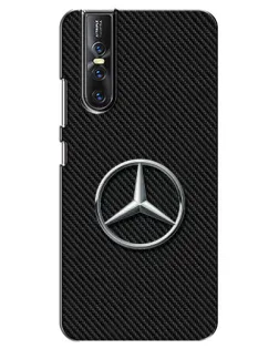Чехол для Vivo V15 Pro с картинкой «Карбоновый Mercedes стиль»