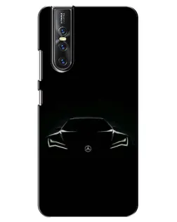 Чехол для Vivo V15 Pro с картинкой «Mercedes — силуэт авто»
