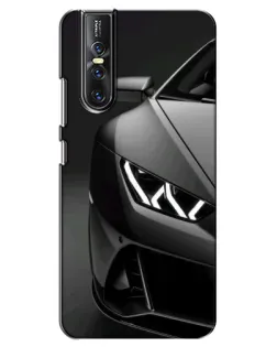 Чехол для Vivo V15 Pro с картинкой «Lamborghini фары детализация»