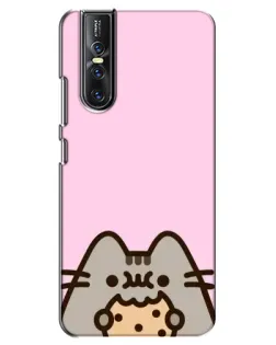 Чехол для Vivo V15 Pro с картинкой «Pusheen и печенье»