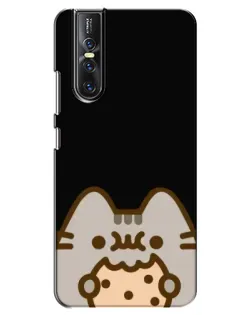 Чехол для Vivo V15 Pro с картинкой «Пушин на черном»