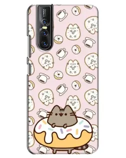 Чехол для Vivo V15 Pro с картинкой «Пушин на пончике»