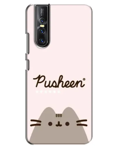 Чехол для Vivo V15 Pro с картинкой «Pusheen логотип»