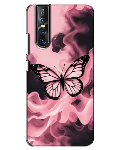 Чехол для Vivo V15 Pro с картинкой «Бабочка в дыму»