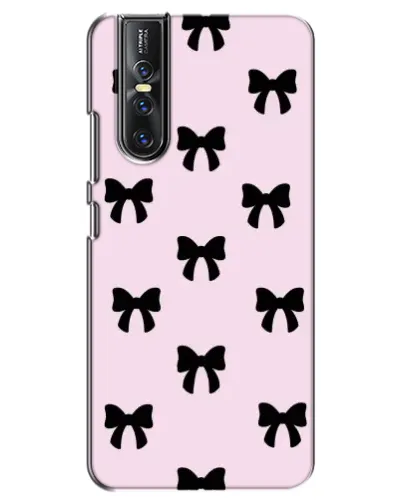 Чехол для Vivo V15 Pro с картинкой «Черные банты Coquette»
