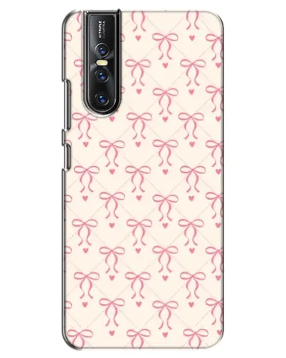 Чехол для Vivo V15 Pro с картинкой «Розовые бантики Coquette»