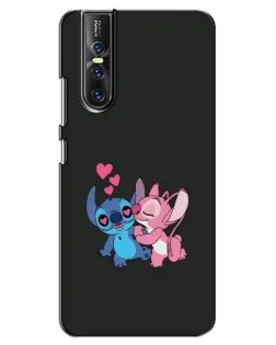Чехол для Vivo V15 Pro с картинкой «Анжел целует Стича»