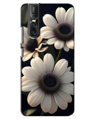 Чехол для Vivo V15 Pro с картинкой «Белые маргаритки макро»