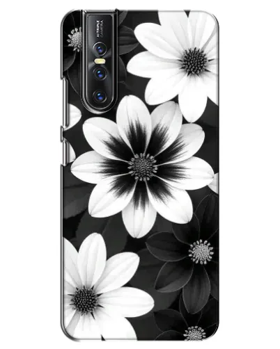 Чехол для Vivo V15 Pro с картинкой «Монохромные астры»