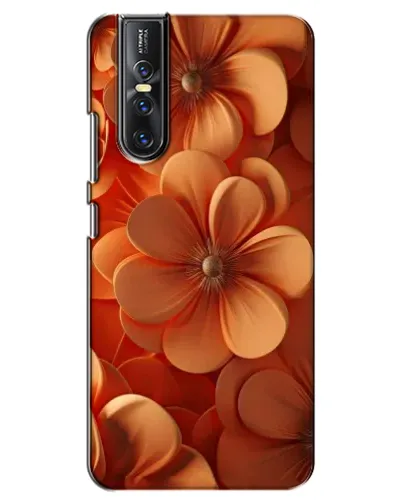 Чехол для Vivo V15 Pro с картинкой «Оранжевый макро цветок»