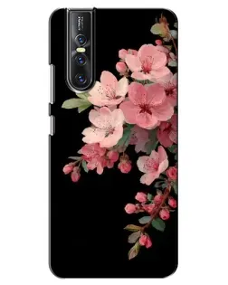 Чехол для Vivo V15 Pro с картинкой «Розовая ветка сакуры»