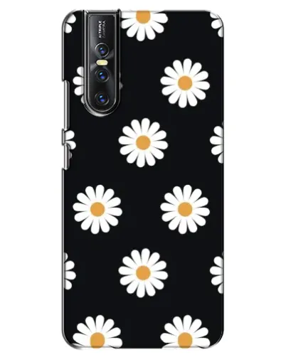 Чехол для Vivo V15 Pro с картинкой «Ромашки на черном»