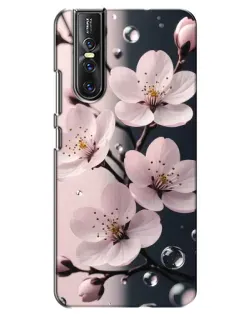 Чехол для Vivo V15 Pro с картинкой «Нежная сакура и капли» Чехол для Vivo V15 Pro с картинкой «Нежная сакура и капли»