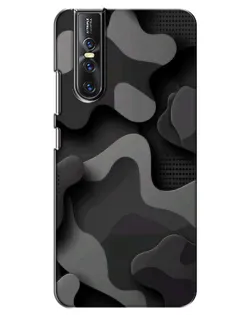 Чехол для Vivo V15 Pro с картинкой «Темный абстрактный камуфляж»