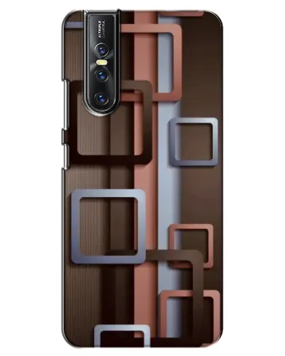 Чехол для Vivo V15 Pro с картинкой «Коричневые объемные квадраты» Чехол для Vivo V15 Pro с картинкой «Коричневые объемные квадраты»