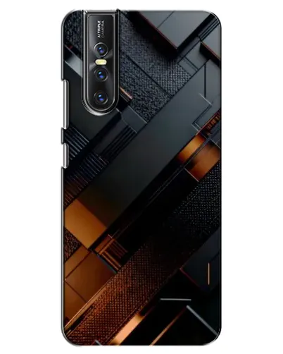 Чехол для Vivo V15 Pro с картинкой «Черные геометрические блоки» Чехол для Vivo V15 Pro с картинкой «Черные геометрические блоки»