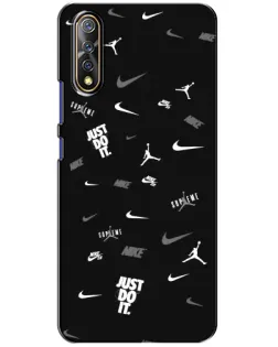 Чохол для Vivo V17 Neo з картинкою «Nike Black Pattern»