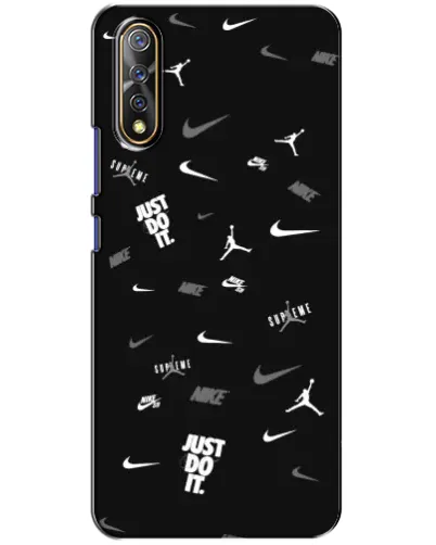 Чохол для Vivo V17 Neo з картинкою «Nike Black Pattern» Чохол для Vivo V17 Neo з картинкою «Nike Black Pattern»
