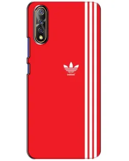 Чехол для Vivo V17 Neo с картинкой «Красный минимализм Adidas»