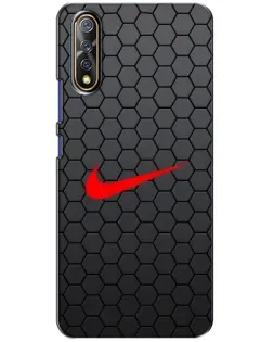 Чохол для Vivo V17 Neo з картинкою «Nike — карбонова сітка»