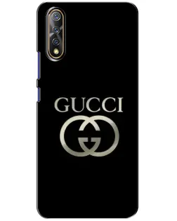 Чохол для Vivo V17 Neo з картинкою «Gucci — золото на чорному»