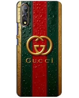 Чохол для Vivo V17 Neo з картинкою «Gucci — фірмова смуга та золото»